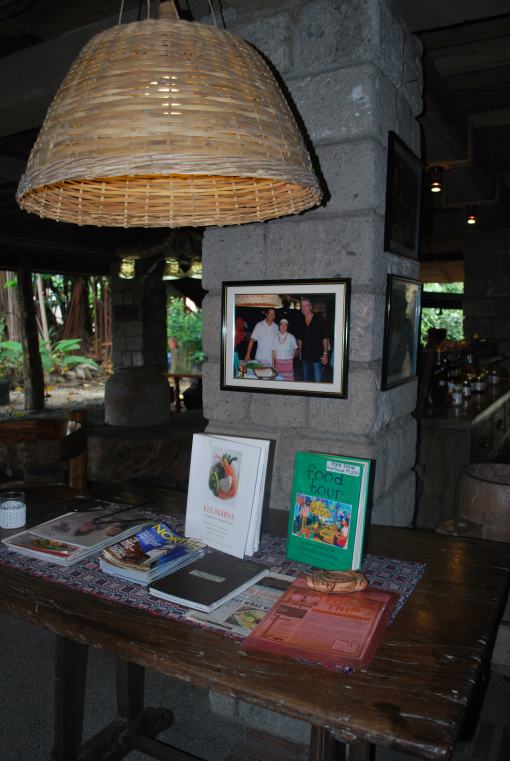 Claude's books. Check the picture -that's Claude & Mary Anne w/ Anthony Bourdain of No Reservations at Bale Dutung